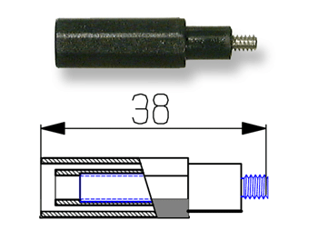4mm - 6/32 Thread Adaptor
