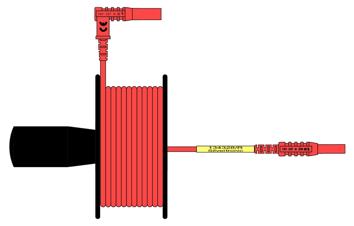 12 Metre Extension Reel Red