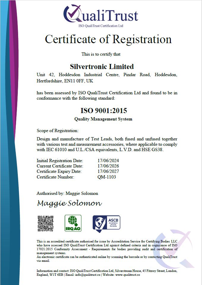 Quality Certificate