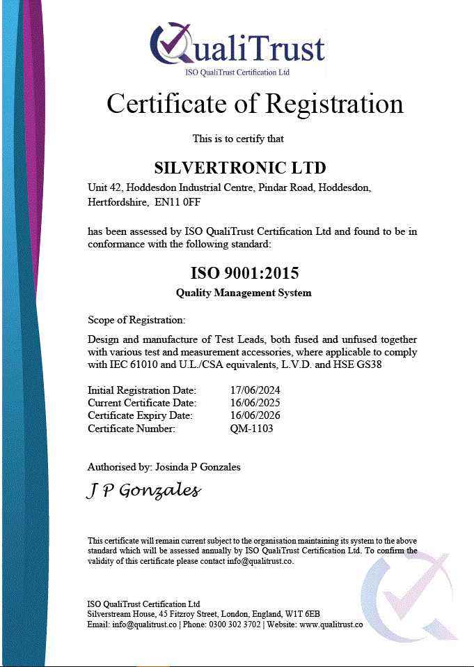 Quality Certificate